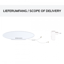 Oehlbach Scope Oval Εσωτερική Κεραία Τηλεόρασης για DVB-T2 Λευκό (Τεμάχιο) Oehlbach Scope Oval Εσωτερική Κεραία Τηλεόρασης για DVB-T2 Λευκό (Τεμάχιο)