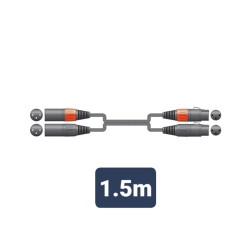Citronic 2XF-2XM150 Καλώδιο Ήχου 2 x XLR Female - 2 x XLR Male 1.5m Citronic 2XF-2XM150 Καλώδιο Ήχου 2 x XLR Female - 2 x XLR Male 1.5m