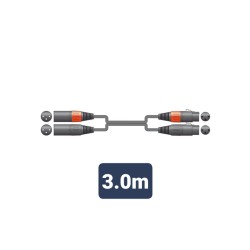2XF-2XM300 Καλώδιο Ήχου 2 x XLR Female - 2 x XLR Male 3m (Τεμάχιο) 2XF-2XM300 Καλώδιο Ήχου 2 x XLR Female - 2 x XLR Male 3m (Τεμάχιο)