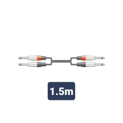 2M6J-J150 Καλώδιο Ήχου 2 x 6.3mm Mono Jack Plugs - 2 x 6.3mm Mono Jack Plugs 1m (Τεμάχιο) 2M6J-J150 Καλώδιο Ήχου 2 x 6.3mm Mono Jack Plugs - 2 x 6.3mm Mono Jack Plugs 1m (Τεμάχιο)