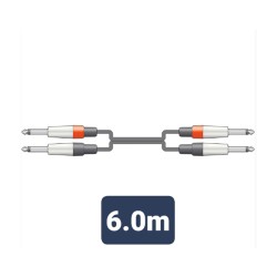 2M6J-J600 Καλώδιο Ήχου 2 x 6.3mm Mono Jack Plugs - 2 x 6.3mm Mono Jack Plugs 6m (Τεμάχιο) 2M6J-J600 Καλώδιο Ήχου 2 x 6.3mm Mono Jack Plugs - 2 x 6.3mm Mono Jack Plugs 6m (Τεμάχιο)