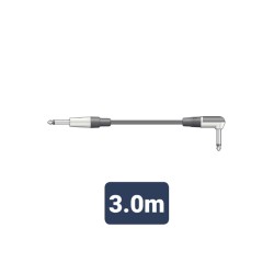M6J-90J300 Καλώδιο Κιθάρας σε Ορθή Γωνία 6.3mm Mono Jack Plug - 6.3mm Mono Jack Plug 3m (Τεμάχιο)