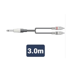 M6J-2R300 Καλώδιο Ήχου 6.3mm Mono Jack Plug - 2 x RCA Plugs 3m (Τεμάχιο) M6J-2R300 Καλώδιο Ήχου 6.3mm Mono Jack Plug - 2 x RCA Plugs 3m (Τεμάχιο)