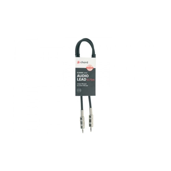 Chord S3J075 Καλώδιο 3.5mm TRS Jack - 3.5mm Jack 0.75m (Τεμάχιο)