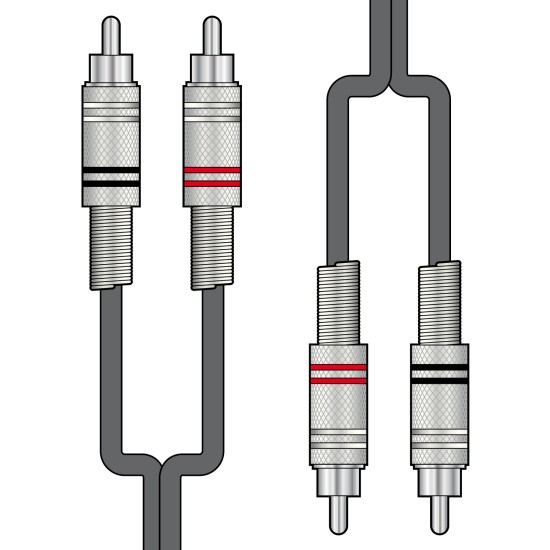 Chord 2R-2R150 Καλώδιο Ήχου 2 x RCA  - 2 x RCA 1.5m (Τεμάχιο)