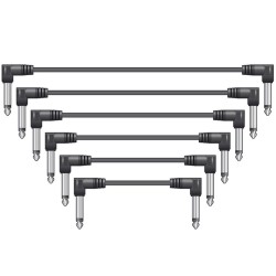 Citronic PATCH015BK Καλώδια Ήχου με Βύσματα σε Ορθή Γωνία Mono Jack 6.3mm - Mono Jack 6.3mm (6 Τεμάχια) Citronic PATCH015BK Καλώδια Ήχου με Βύσματα σε Ορθή Γωνία Mono Jack 6.3mm - Mono Jack 6.3mm (6 Τεμάχια)