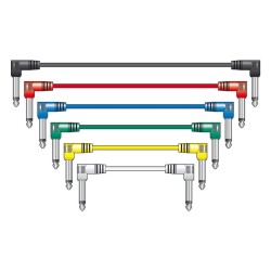 Chord PATCH050CL Καλώδια Ήχου με Βύσματα σε Ορθή Γωνία Mono Jack 6.3mm σε Διάφορα Χρώματα 0.5m (6 Τεμάχια) Chord PATCH050CL Καλώδια Ήχου με Βύσματα σε Ορθή Γωνία Mono Jack 6.3mm σε Διάφορα Χρώματα 0.5m (6 Τεμάχια)