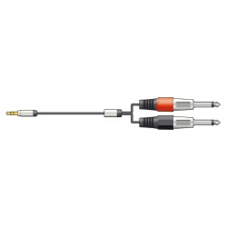 Citronic S3J-26J150 Καλώδιo Ήχου 3.5mm Stereo Jack Plug - 2 x 6.3mm Mono Jack Plugs 1,5 m (Τεμάχιο) Citronic S3J-26J150 Καλώδιo Ήχου 3.5mm Stereo Jack Plug - 2 x 6.3mm Mono Jack Plugs 1,5 m (Τεμάχιο)