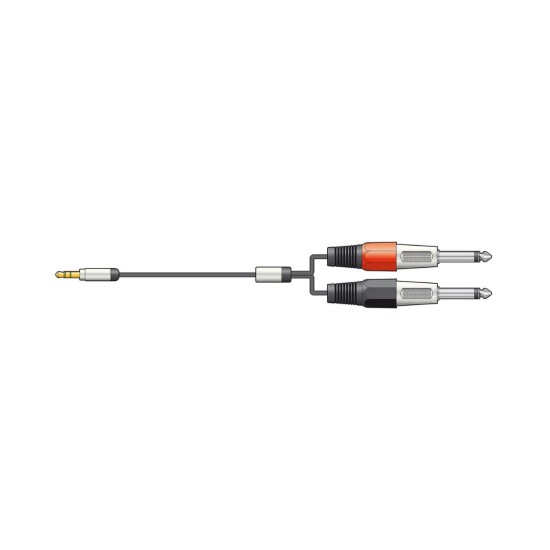 Citronic S3J-26J150 Καλώδιo Ήχου 3.5mm Stereo Jack Plug - 2 x 6.3mm Mono Jack Plugs 1,5 m (Τεμάχιο)