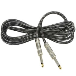 Citronic 190.282UK Πλεκτό καλώδιο κιθάρας 6,3 mm Mono Jack Plug – 6,3 mm Mono Jack Plug 3m (Τεμάχιο)