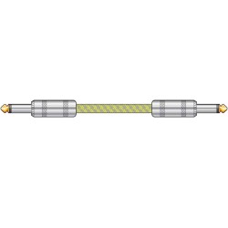 Citronic 190.283UK Πλεκτό καλώδιο κιθάρας 6,3mm Mono Jack Plug - 6,3 mm Mono Jack Plug 3m (Τεμάχιο)