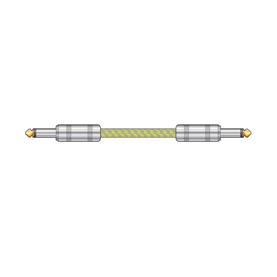 Citronic 190.283UK Πλεκτό καλώδιο κιθάρας 6,3mm Mono Jack Plug - 6,3 mm Mono Jack Plug 3m (Τεμάχιο)