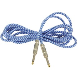 Citronic 190.285UK Πλεκτό καλώδιο κιθάρας 6,3mm Mono Jack Plug - 6,3 mm Mono Jack Plug 3m (Τεμάχιο)