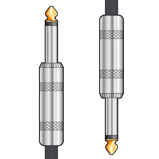 Citronic 190.291UK Πλεκτό καλώδιο κιθάρας 6,3 mm Mono Jack Plug – 6,3 mm Mono Jack Plug 6m (Τεμάχιο)