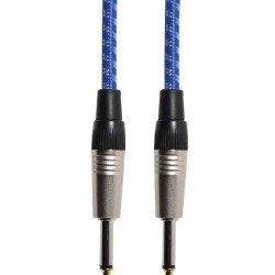 Citronic 190.375UK Κλασικό Ρετρό Πλεκτό Καλώδιο Κιθάρας Μπλε/Άσπρο 3m  (Τεμάχιο) Citronic 190.375UK Κλασικό Ρετρό Πλεκτό Καλώδιο Κιθάρας Μπλε/Άσπρο 3m  (Τεμάχιο)