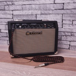 Citronic 190.386UK Πλεκτό καλώδιο κιθάρας 6,3mm ορθή γωνία Mono Jack Plug - 6,3 mm Mono Jack Plug 3m (Τεμάχιο)