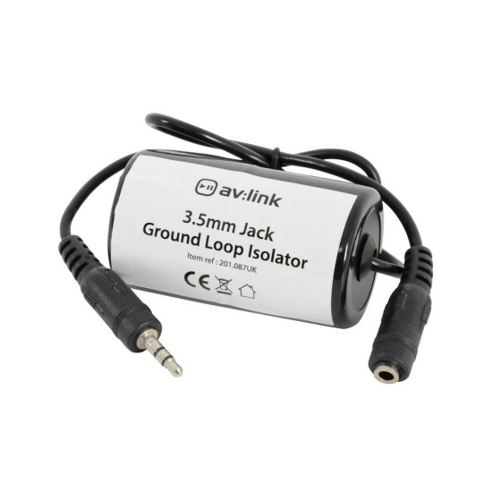 AvLink 201.087UK Απομονωτής με Βρόχο Γείωσης 3.5mm Jack - 3.5mm Socket (Τεμάχιο)