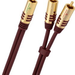 Oehlbach NF Y-Sub Καλώδιο Subwoofer 5m RCA - 2xRCA Purple (Τεμάχιο)