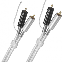Oehlbach Silver Express Plus Phono NF Audio Διπλό Καλώδιο RCA για πικαπ με Γείωση 0.50m (Τεμάχιο)