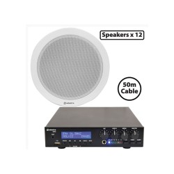 Adastra 12*EC56V+UM90 Πακέτο Background Music με 12 Ηχεία Οροφής 100V και Μίκτη-Ενισχυτή 90W BT/USB (Σετ) Adastra 12*EC56V+UM90 Πακέτο Background Music με 12 Ηχεία Οροφής 100V και Μίκτη-Ενισχυτή 90W BT/USB (Σετ)