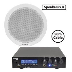Adastra 4*EC56V+UM30 Πακέτο με 4 Ηχεία Οροφής 100V και Μίκτη-ενισχυτή 30W Bluetooth/USB (Σετ) Adastra 4*EC56V+UM30 Πακέτο με 4 Ηχεία Οροφής 100V και Μίκτη-ενισχυτή 30W Bluetooth/USB (Σετ)