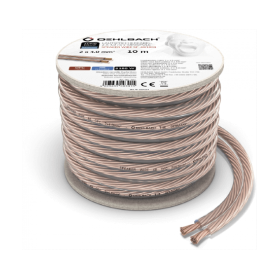 Oehlbach Speaker Wire SP-40 Καλώδιο Ηχείων 2 x 4 mm² 10m (Τεμάχιο)