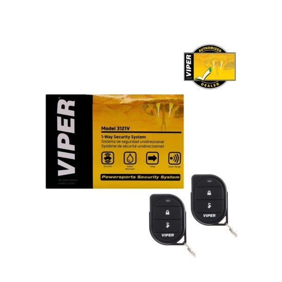 Viper 3121V Συναγερμός Μηχανής 1-Way με 2 χειριστήρια (Σετ)