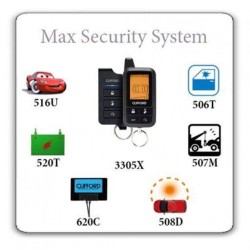 Clifford 3305X Max Ολοκληρωμένο πακέτο Συναγερμού Αυτοκινήτου (Σετ)