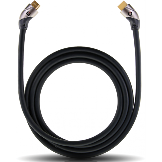 Oehlbach Highspeed Shape XT-SL Καλώδιο HDMI® υψηλής ταχύτητας με Ethernet 50cm Black (Τεμάχιο)