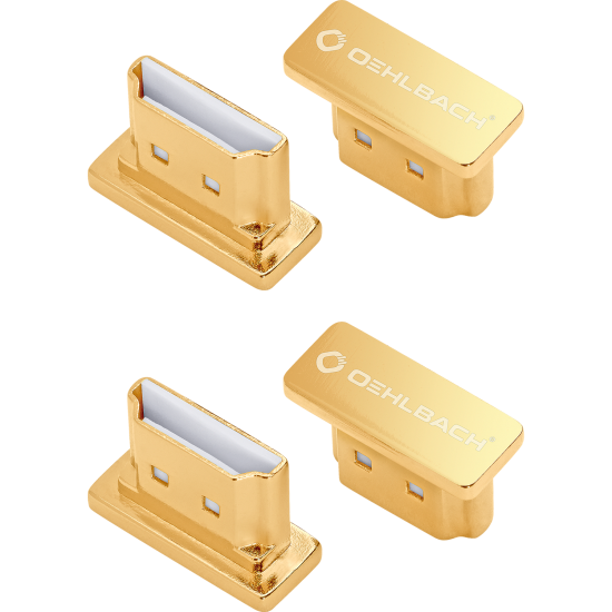 Oehlbach HS Caps Protection caps for HDMI® Gold (4 Τεμάχια)