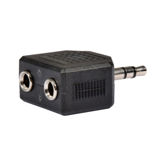 Qtx 759.307UK Splitter 3.5mm Stereo Jack Βύσμα – 2 x 3.5mm Stereo Jack Υποδοχές (Τεμάχιο)