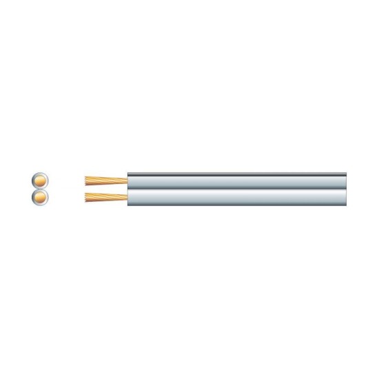 Mercury 801.513UK Καλώδιο Ηχείου 2 x 1.32mm² 100m White