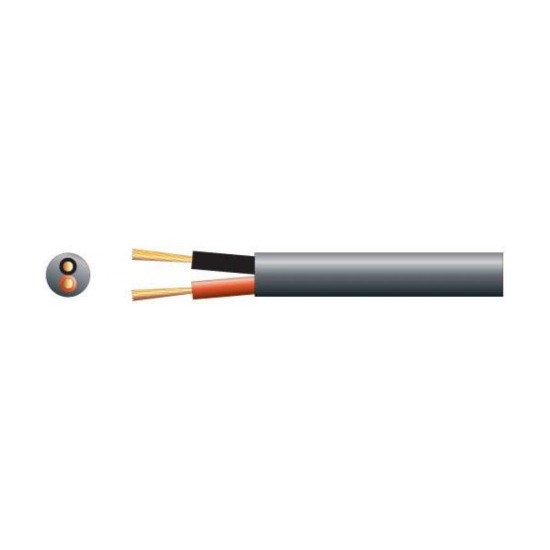 Mercury 801.818UK Καλώδιο Ηχείων 2 x 1.15mm² Διπλής Μόνωσης 100V Line Εξωτερικού Χώρου 100m Black