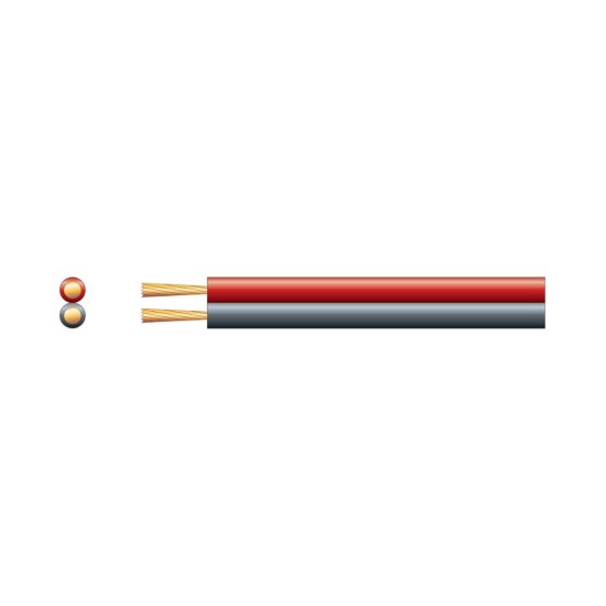 Mercury 802.673UK-1 Καλώδιο Ηχείων 2 x 1.15mm² Red/Black 1m (ανά μέτρο)