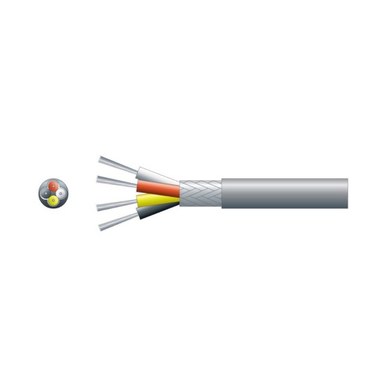 Mercury 804.263UK Καλώδιο Σήματος 4 x 0.20mm² 100m Γκρι (Τεμάχιο)