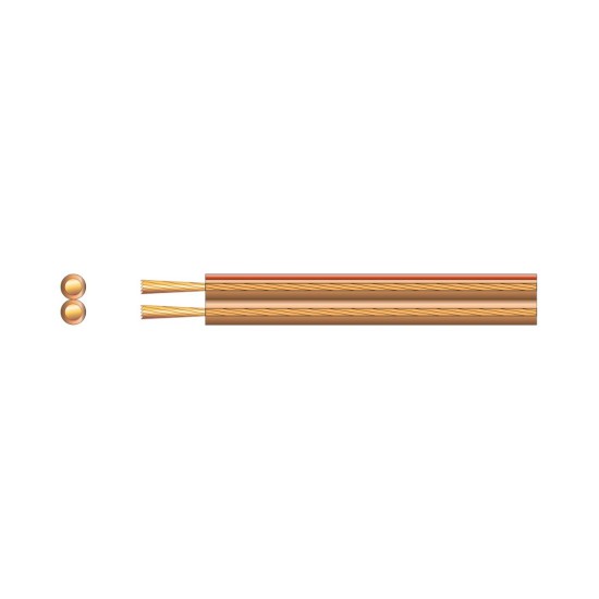 Mercury 807.049UK Καλώδιο Ηχείων 2 x 1.5mm² Διαφανές 100m (Τεμάχιο)