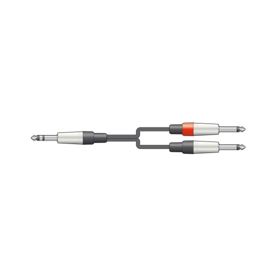 Chord S6J-2M6J150 Καλώδιο Ήχου 6.3mm TRS Jack Plug - 2 x 6.3mm Mono Jack Plugs 1.5m (Τεμάχιο)