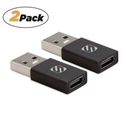 Scosche ACA-2PKSP USB-A TO USB-C™ Adapter 2-Pack Scosche ACA-2PKSP USB-A TO USB-C™ Adapter 2-Pack