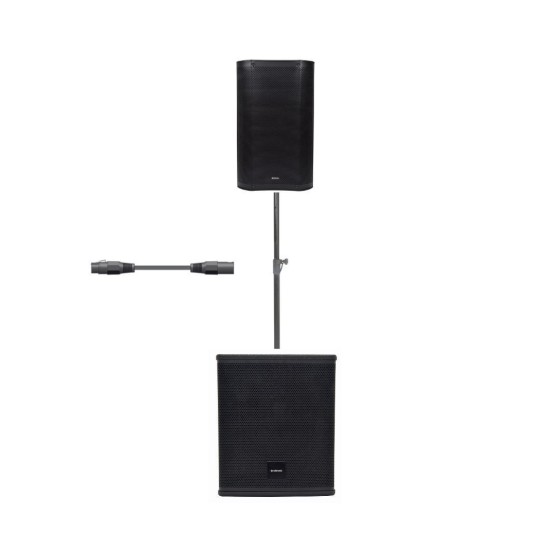 Citronic CB1012A Πακέτο Ενεργών Ηχείων 10'' με Ξύλινη MDF Καμπίνα και Subwoofer 12'' (Σετ) Citronic CB1012A Πακέτο Ενεργών Ηχείων 10'' με Ξύλινη MDF Καμπίνα και Subwoofer 12'' (Σετ)