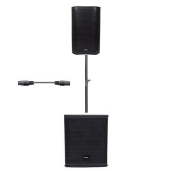 Citronic CS1012A Πακέτο Ενεργών Ηχείων 10'' με Πλαστική Καμπίνα και Subwoofer 12'' (Σετ)