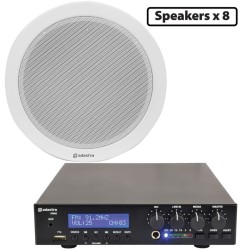 Adastra 8*EC56V+UM60 Πακέτο Background Music με 8 Ηχεία Οροφής 100V και Μίκτη-ενισχυτή 60W BT/USB Adastra 8*EC56V+UM60 Πακέτο Background Music με 8 Ηχεία Οροφής 100V και Μίκτη-ενισχυτή 60W BT/USB