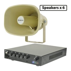 Adastra 6*EH15V+UA90 Πακέτο Background Music με 6 Χοάνες 100V και Μίκτη-Ενισχυτή 90W (Σετ) Adastra 6*EH15V+UA90 Πακέτο Background Music με 6 Χοάνες 100V και Μίκτη-Ενισχυτή 90W (Σετ)