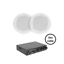 Adastra 2*RC5+A200 Πακέτο Background Music με Ενισχυτή και 2 Ηχεία Οροφής (Σετ)