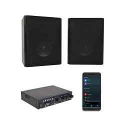 Adastra AB-5+A200 Πακέτο με Ενισχυτή Streamer A200 και Ηχεία Βιβλιοθήκης AB-5 5,25'' Black (Σετ)