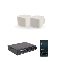 Adastra C25V+A200 Ενισχυτής με 2 Επιτοίχια Ηχεία 2,5'' (Σετ)