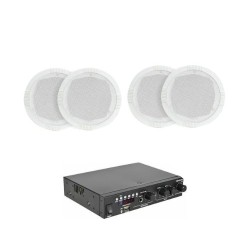 Adastra 4*RC5+A200 Πακέτο Background Music με Ενισχυτή και 4 Ηχεία Οροφής (Σετ)
