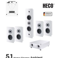 Heco Ηχεία Home Cinema 5.1 Ambient White (Σετ) Heco Ηχεία Home Cinema 5.1 Ambient White (Σετ)