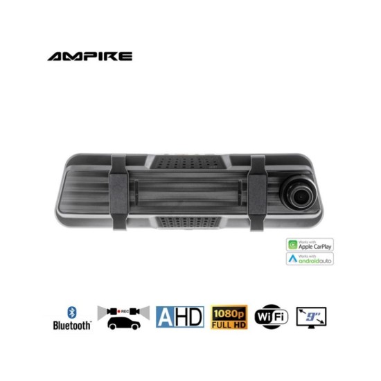 Ampire CPS090 Οθόνη Καθρέφτη smartphone 22,9 cm (9") με διπλή κάμερα ταμπλό AHD και λειτουργία RFK Ampire CPS090 Οθόνη Καθρέφτη smartphone 22,9 cm (9") με διπλή κάμερα ταμπλό AHD και λειτουργία RFK