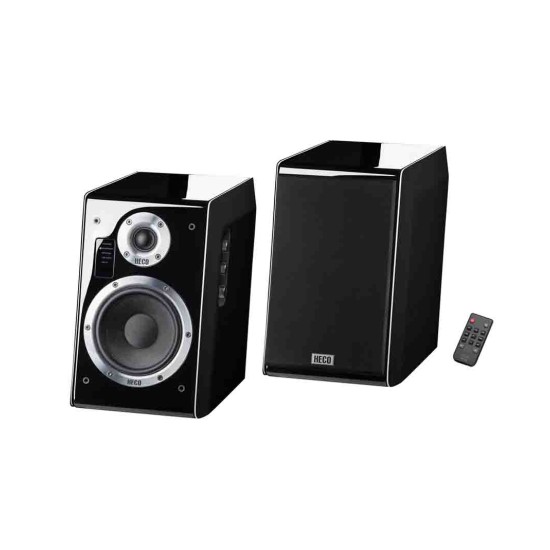 HECO Ascada Ενεργά Ηχεία Βιβλιοθήκης Bluetooth 5" 70W RMS Black (Ζεύγος)