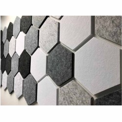 Audiodesigner PET Hexagon 12 Ηχοαπορροφητικά Πάνελ 20 cm Black-Grey / 2 τ.μ. + ΔΩΡΟ Βενζινόκολλα (Σετ) Audiodesigner PET Hexagon 12 Ηχοαπορροφητικά Πάνελ 20 cm Black-Grey / 2 τ.μ. + ΔΩΡΟ Βενζινόκολλα (Σετ)